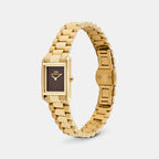 Women Quartz Brown Dial Analog Stainless Steel Watch DW00101020K