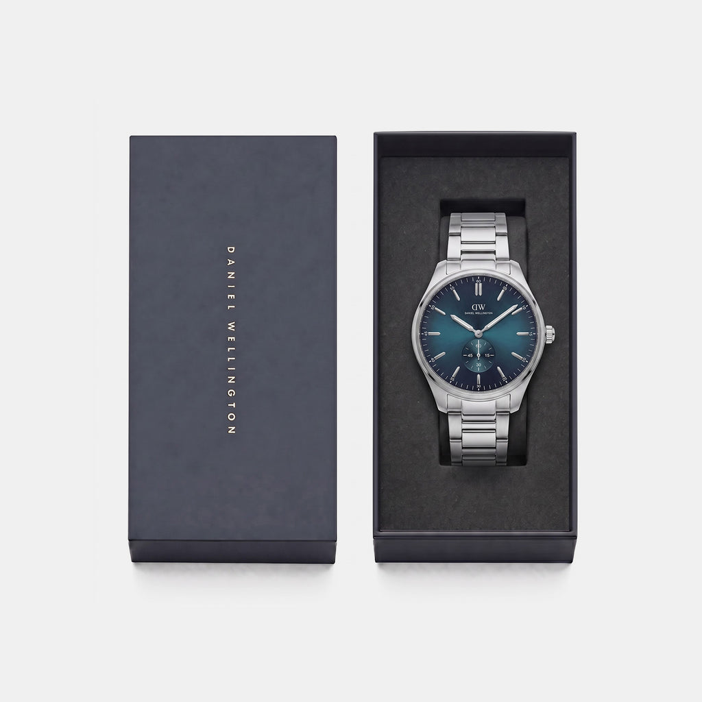 Men Quartz Teal Dial Analog Stainless Steel Watch DW0DG1600