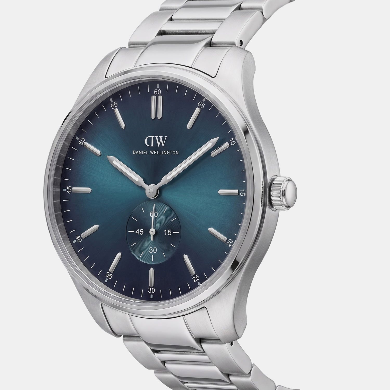 Men Quartz Teal Dial Analog Stainless Steel Watch DW0DG1600