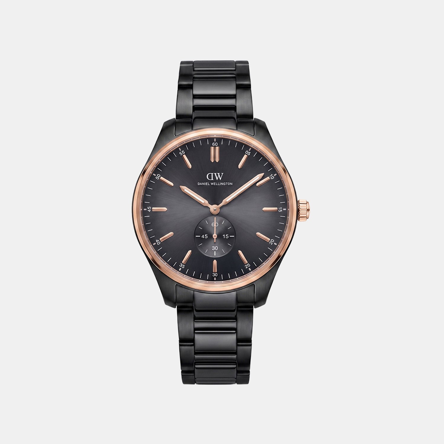 Men Quartz Black Dial Analog Stainless Steel Watch DW0DG1601