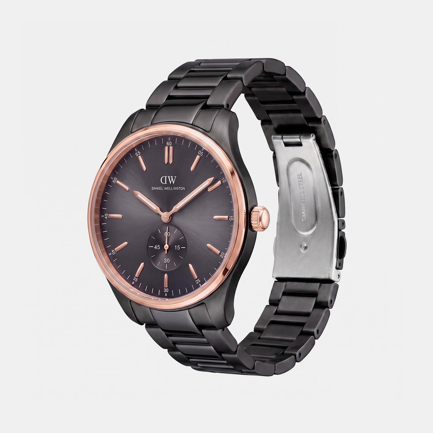 Men Quartz Black Dial Analog Stainless Steel Watch DW0DG1601