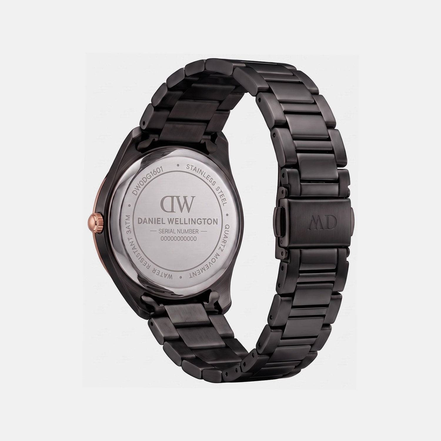 Men Quartz Black Dial Analog Stainless Steel Watch DW0DG1601