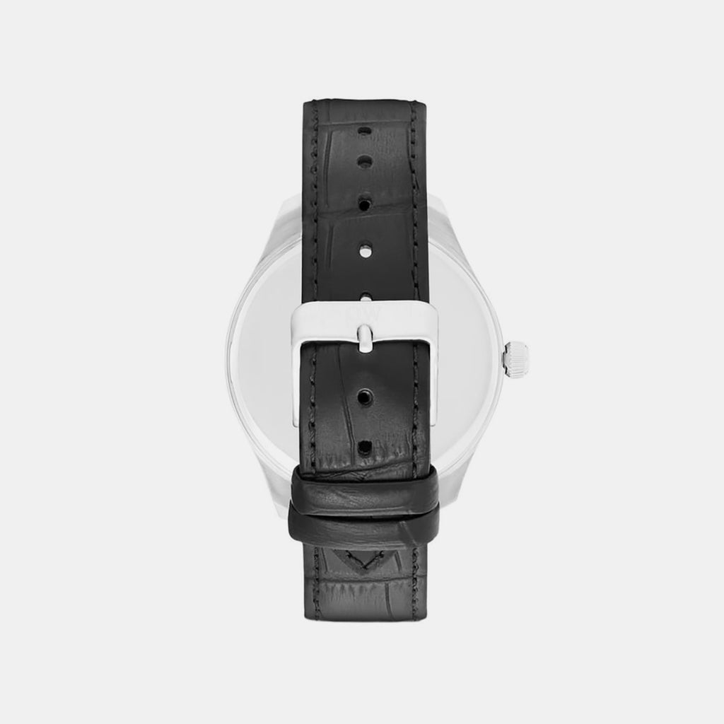 Men Quartz Grey Dial Analog Leather Watch DW0DG1602