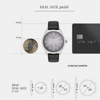 Men Quartz Grey Dial Analog Leather Watch DW0DG1602