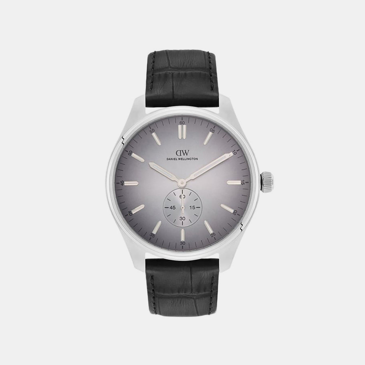 Men Quartz Grey Dial Analog Leather Watch DW0DG1602