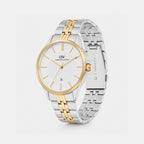Men Quartz Silver Dial Analog Stainless Steel Watch DW0DG1700