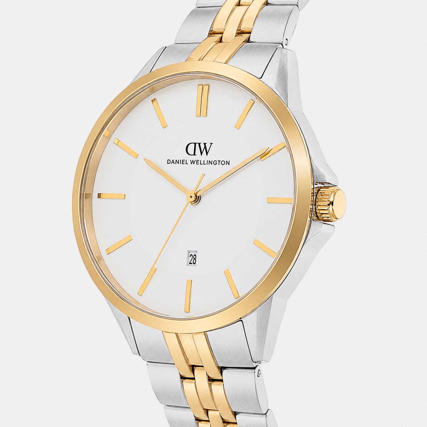 Men Quartz Silver Dial Analog Stainless Steel Watch DW0DG1700