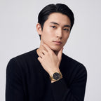 Men Quartz Black Dial Analog Stainless Steel Watch DW0DG1701
