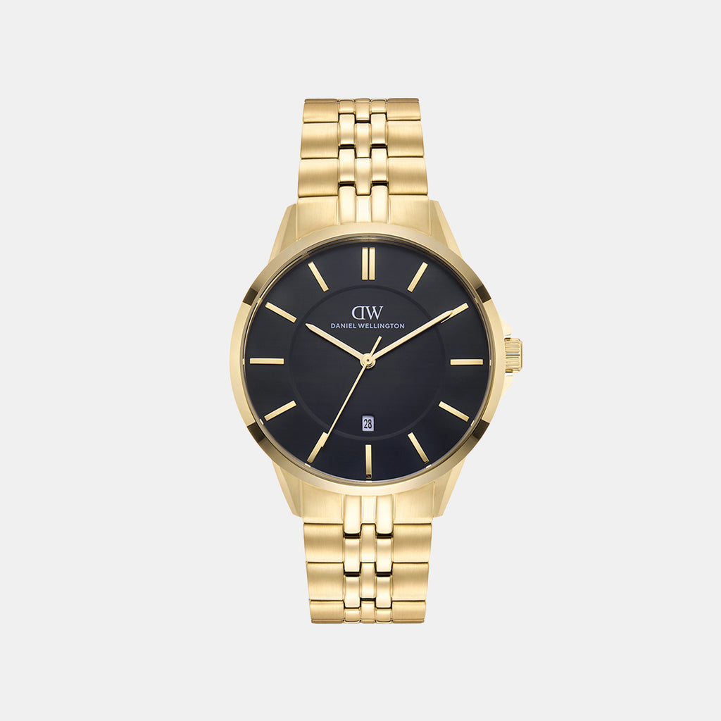 Men Quartz Black Dial Analog Stainless Steel Watch DW0DG1701