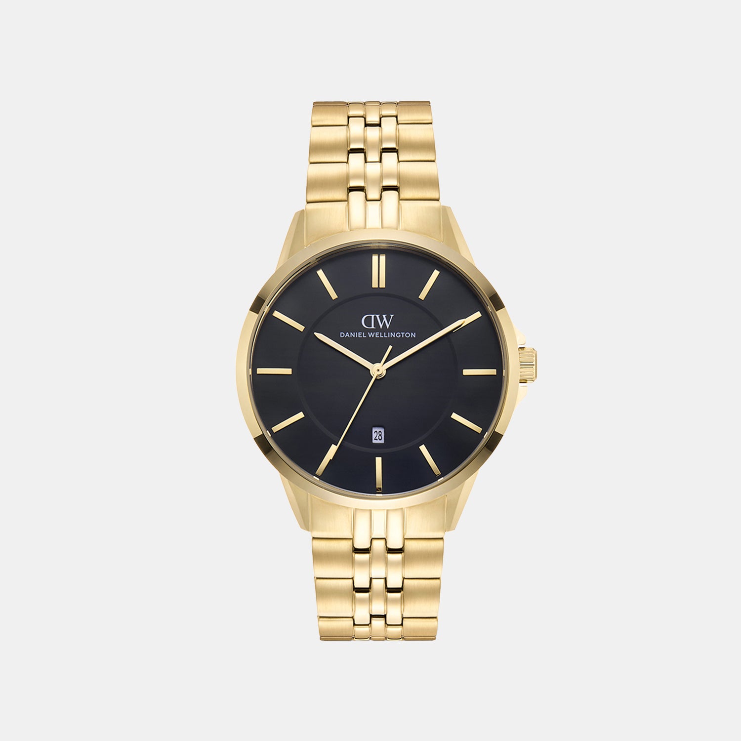 Men Quartz Black Dial Analog Stainless Steel Watch DW0DG1701