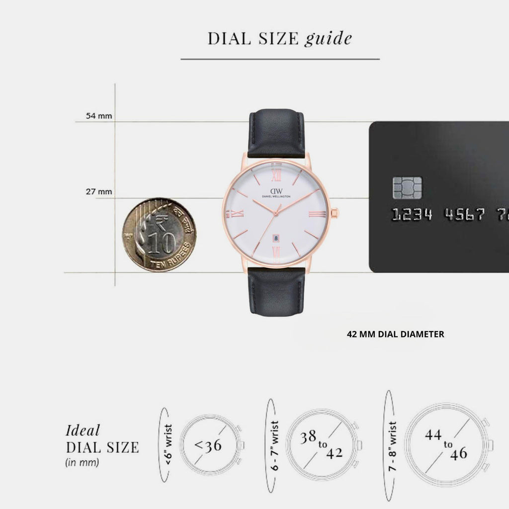 Men Quartz White Dial Analog Leather Watch DW0DG1802