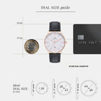 Men Quartz White Dial Analog Leather Watch DW0DG1802