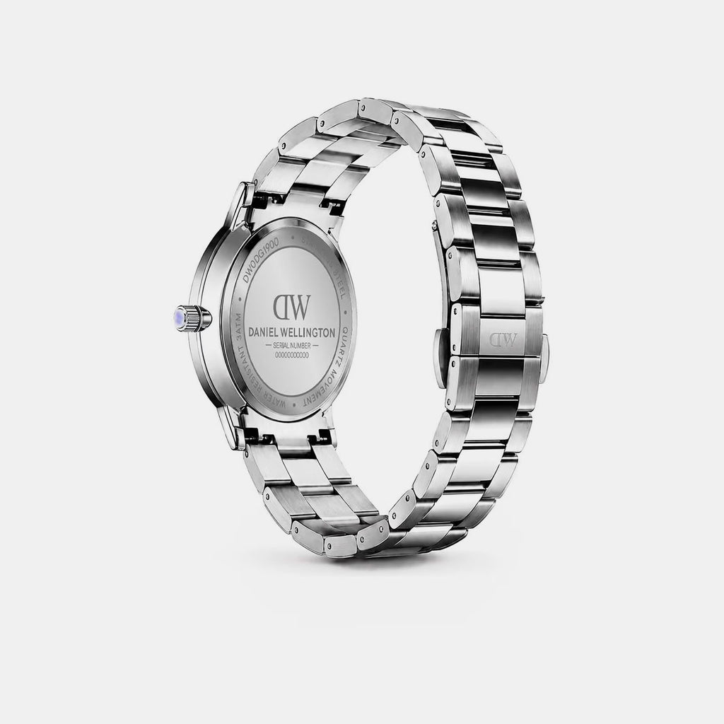 Men Quartz Blue Dial Analog Stainless Steel Watch DW0DG1900