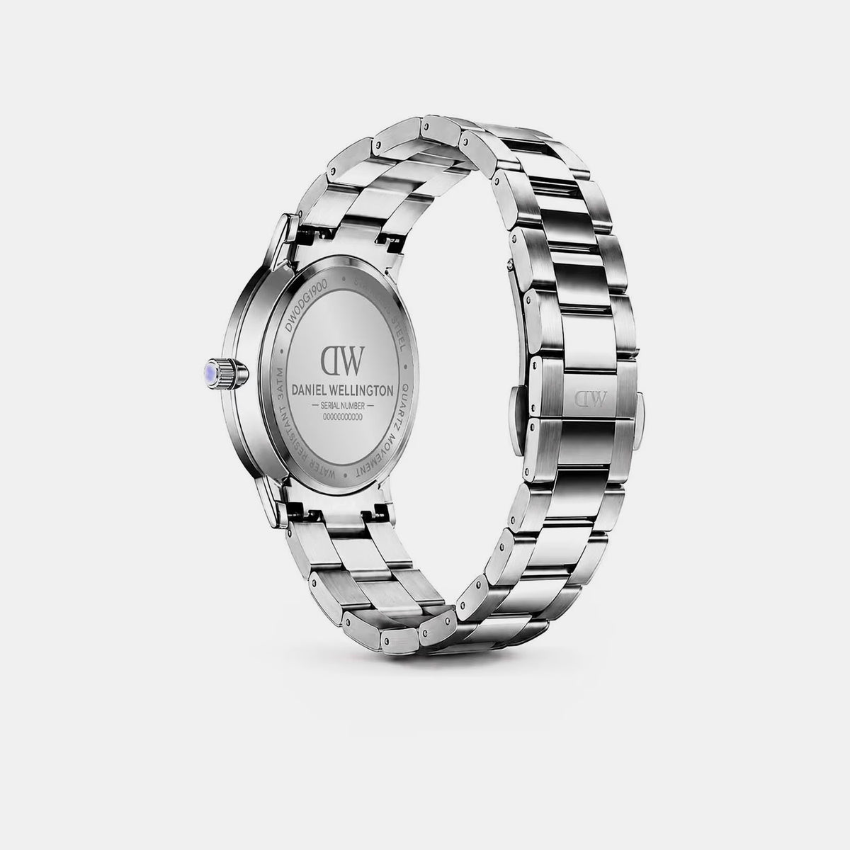 Men Quartz Blue Dial Analog Stainless Steel Watch DW0DG1900