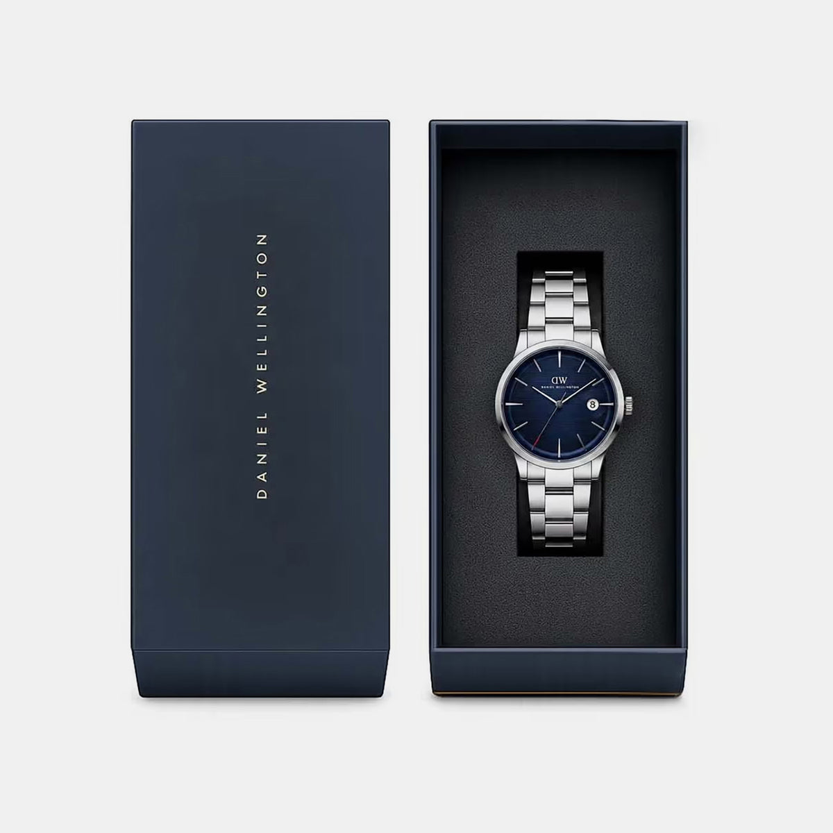 Men Quartz Blue Dial Analog Stainless Steel Watch DW0DG1900