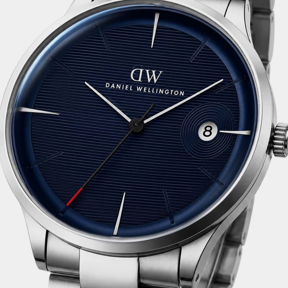 Men Quartz Blue Dial Analog Stainless Steel Watch DW0DG1900