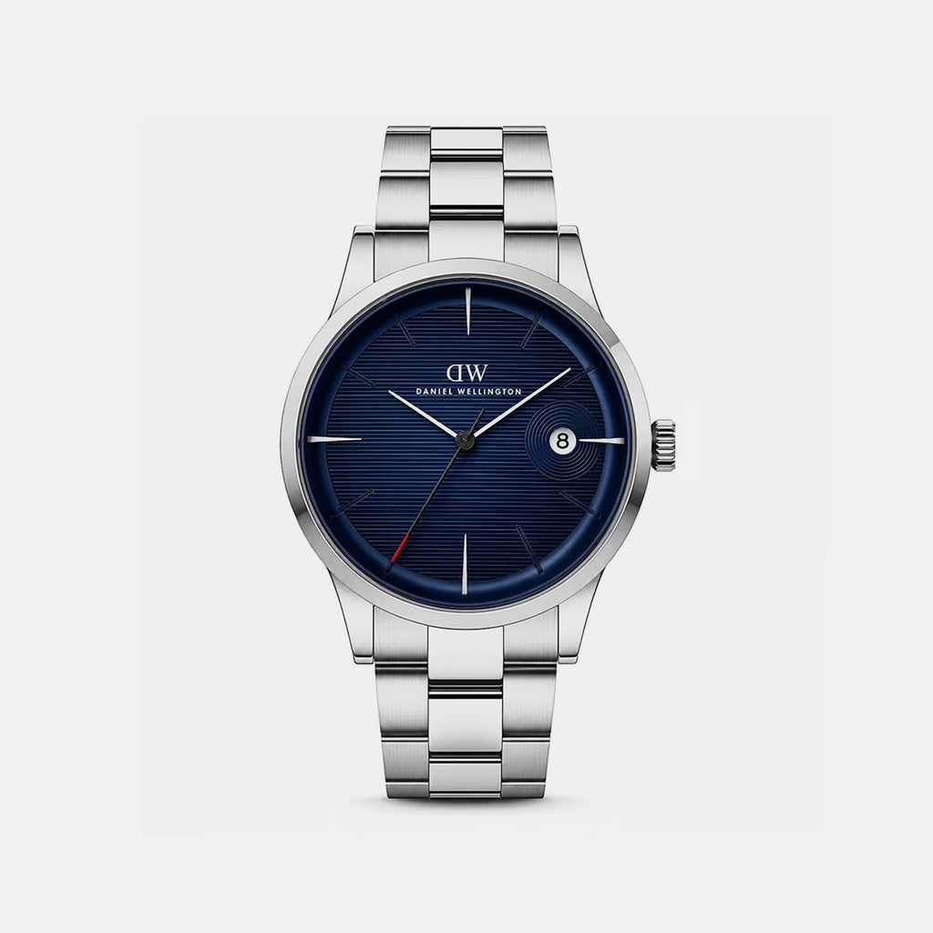 Men Quartz Blue Dial Analog Stainless Steel Watch DW0DG1900