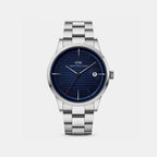 Men Quartz Blue Dial Analog Stainless Steel Watch DW0DG1900