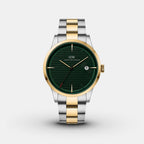 Men Quartz Green Dial Analog Stainless Steel Watch DW0DG1901
