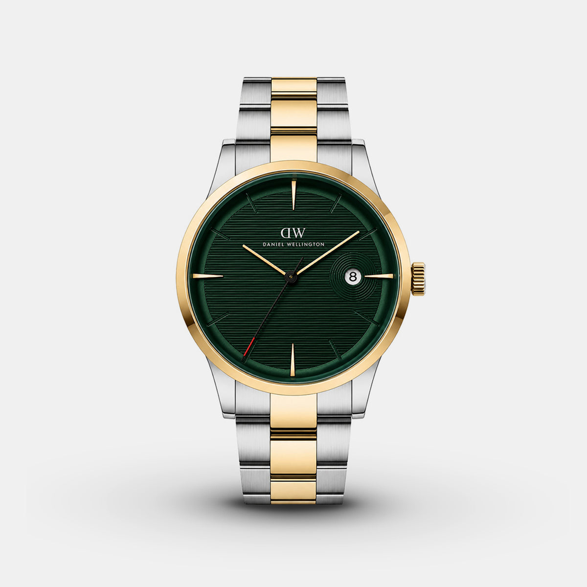 Men Quartz Green Dial Analog Stainless Steel Watch DW0DG1901