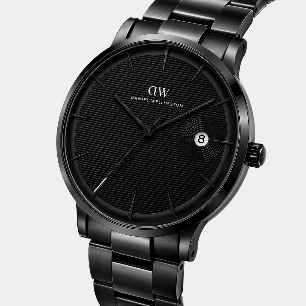 Men Quartz Black Dial Analog Stainless Steel Watch DW0DG1902