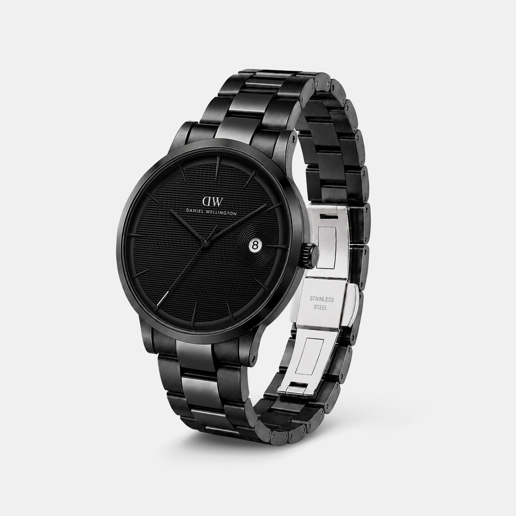 Men Quartz Black Dial Analog Stainless Steel Watch DW0DG1902