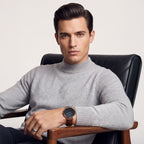 Men Quartz Black Dial Analog Leather Watch DW0DG2001
