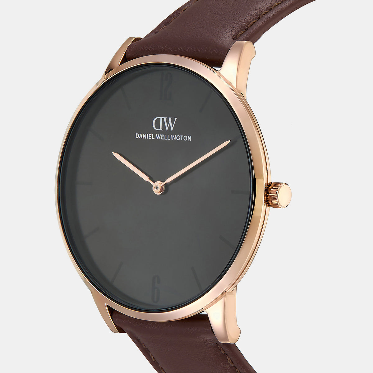 Men Quartz Black Dial Analog Leather Watch DW0DG2001