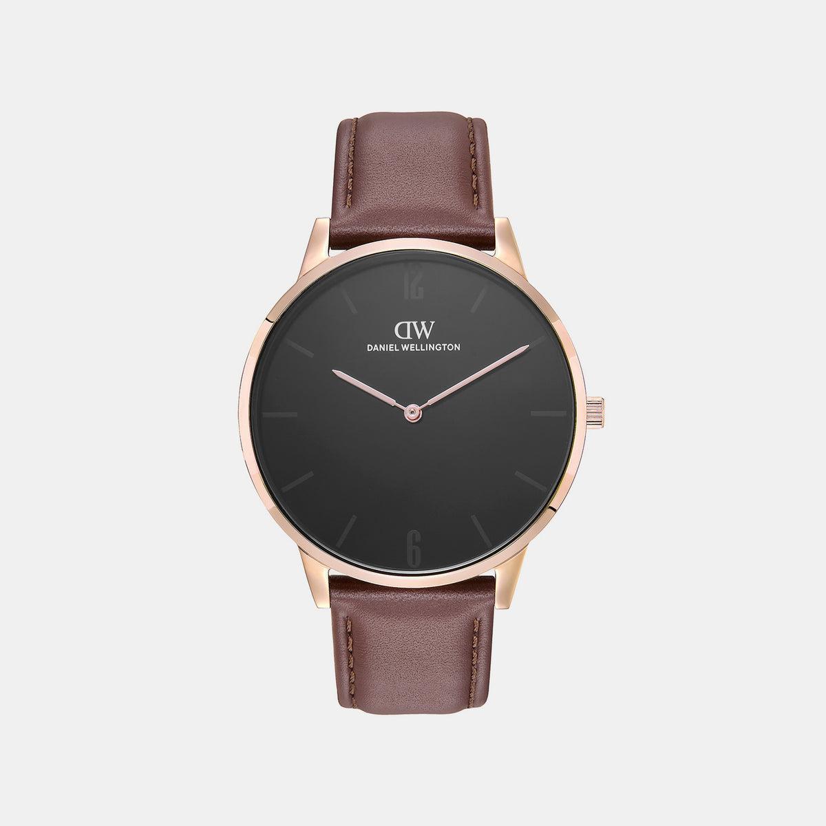 Men Quartz Black Dial Analog Leather Watch DW0DG2001