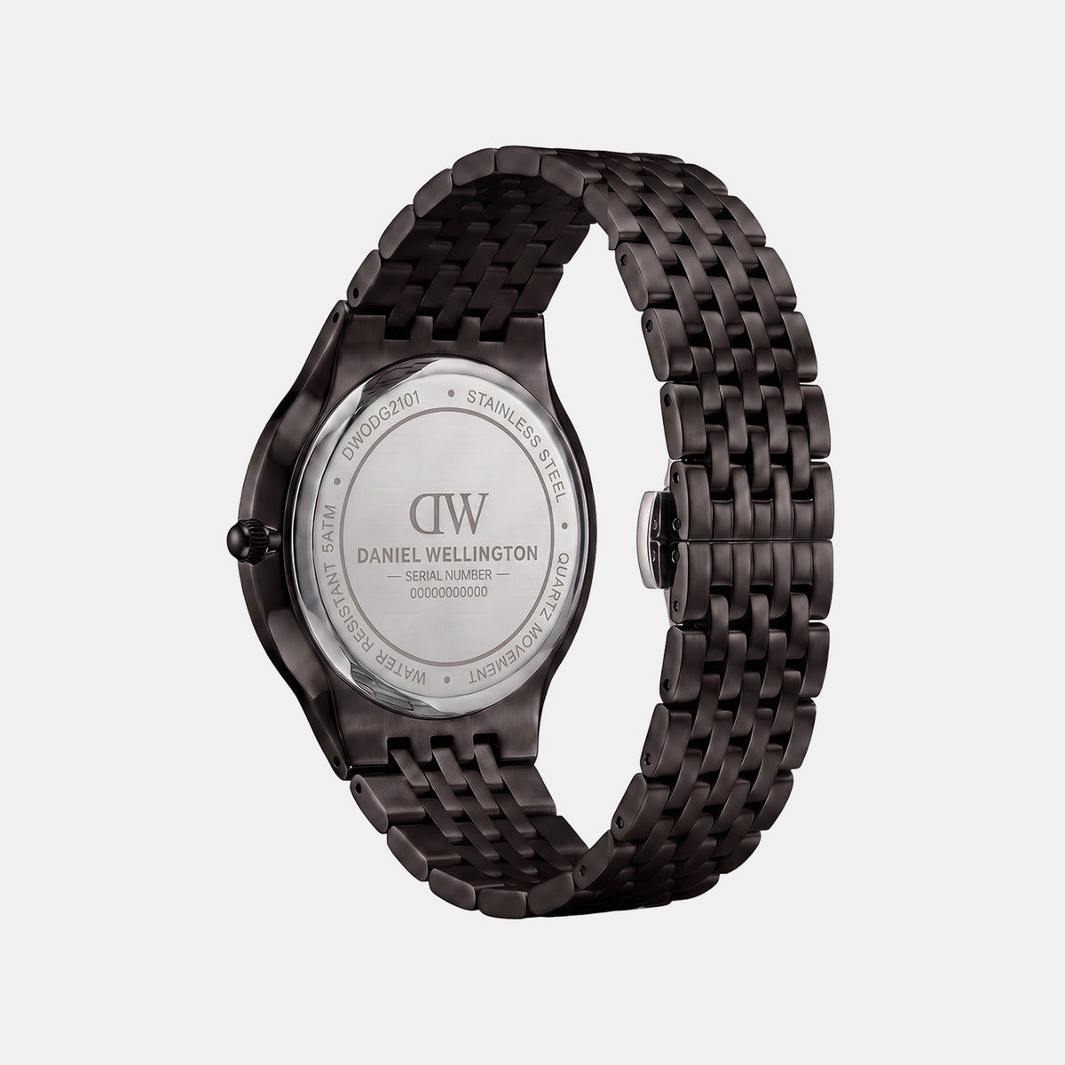 Men Quartz Black Dial Analog Stainless Steel Watch DW0DG2101