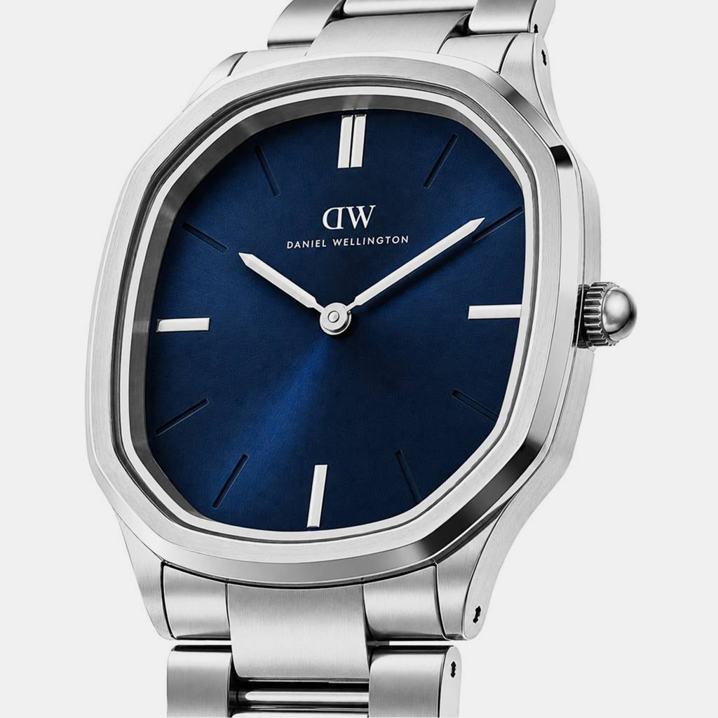 Men Quartz Blue Dial Analog Stainless Steel Watch DW0DG2500