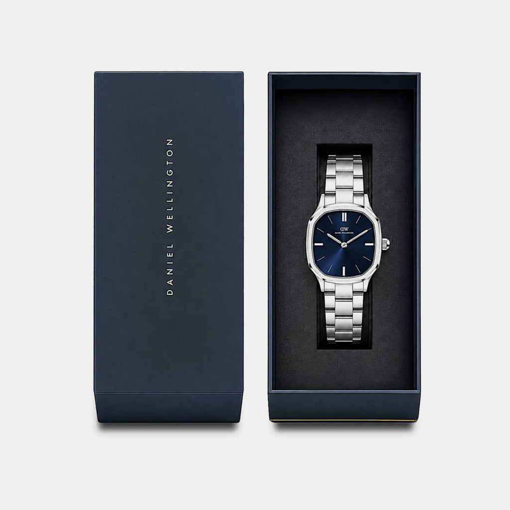 Men Quartz Blue Dial Analog Stainless Steel Watch DW0DG2500