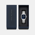 Men Quartz Blue Dial Analog Stainless Steel Watch DW0DG2500