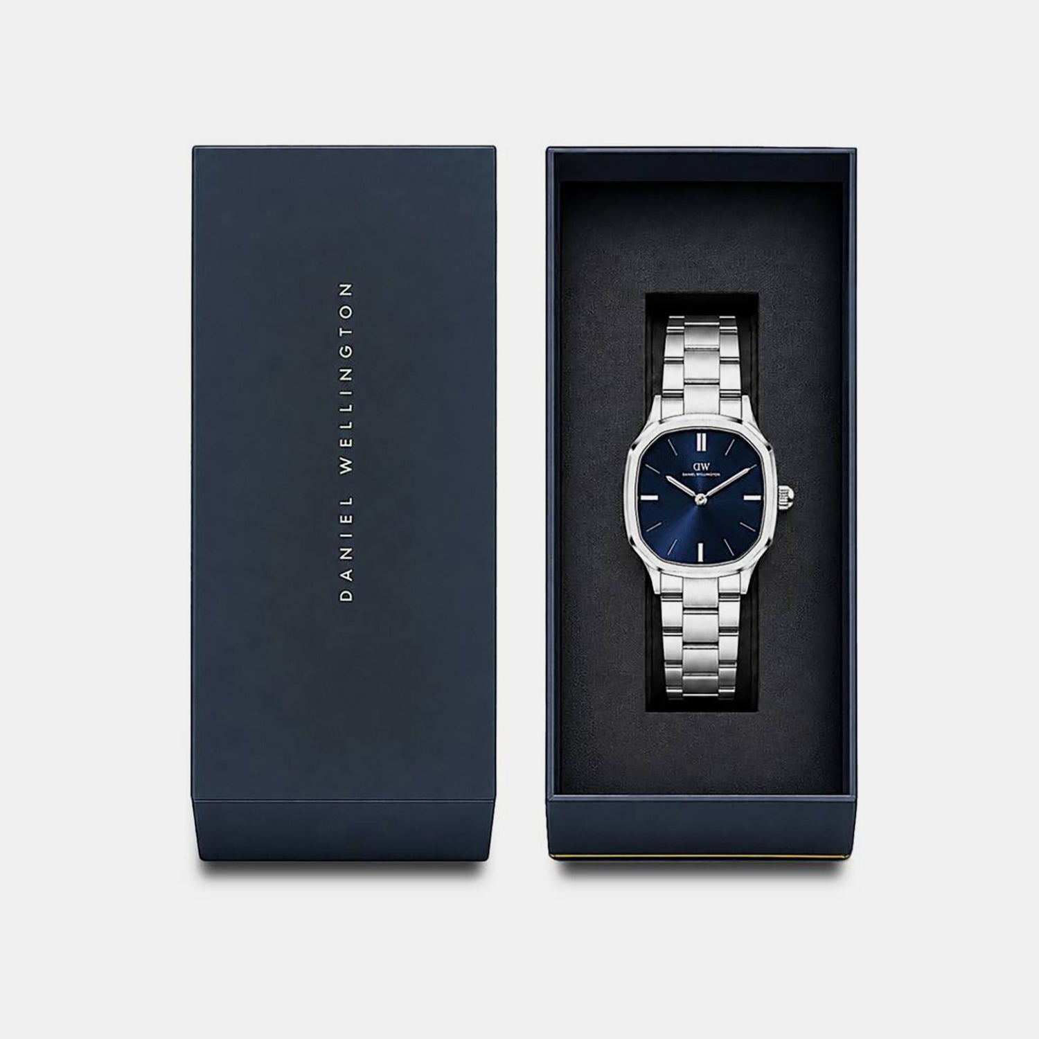 Men Quartz Blue Dial Analog Stainless Steel Watch DW0DG2500