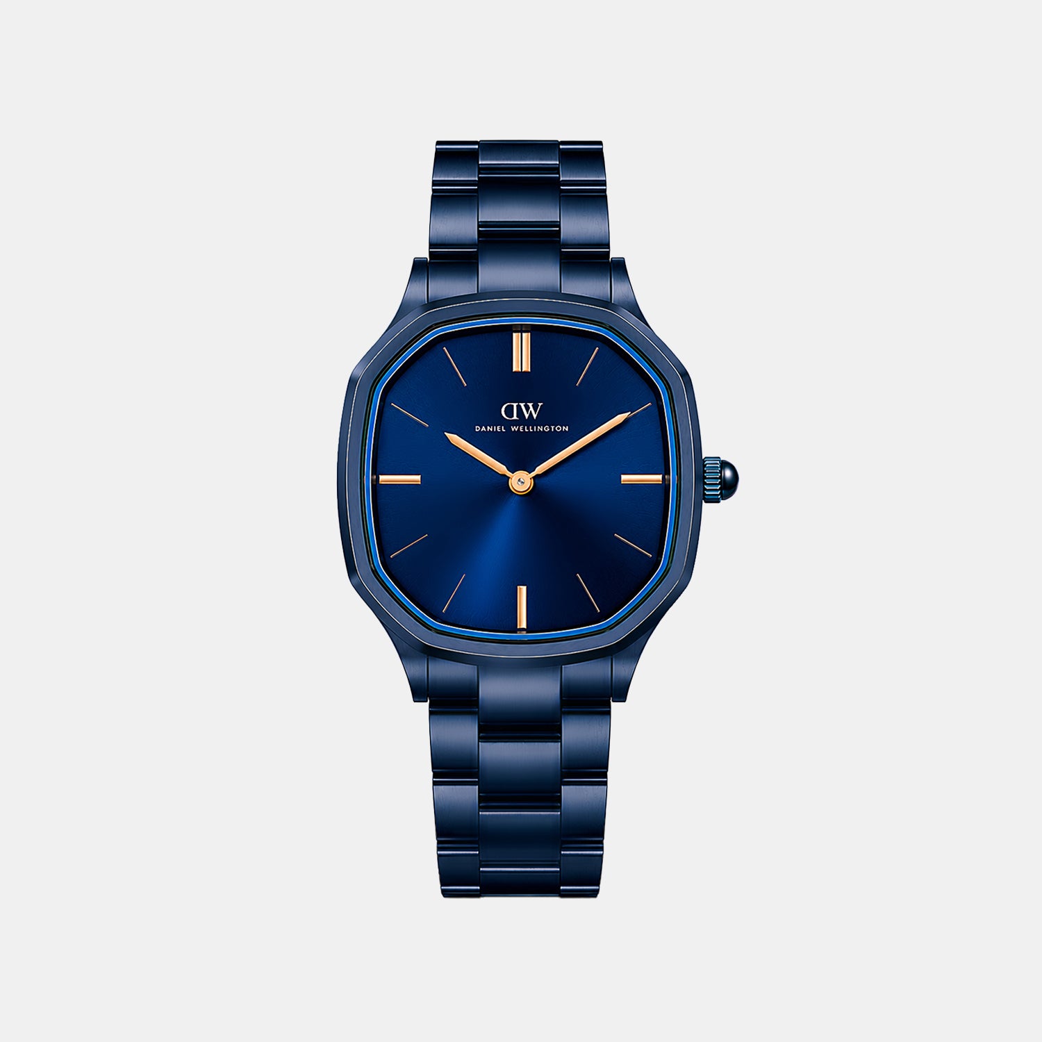 Men Quartz Blue Dial Analog Stainless Steel Watch DW0DG2501