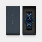 Men Quartz Blue Dial Analog Stainless Steel Watch DW0DG2501