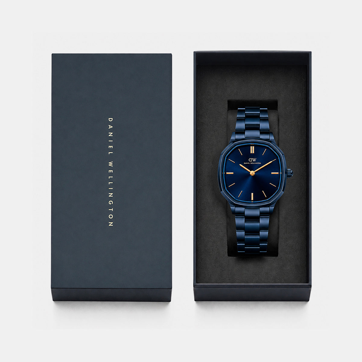 Men Quartz Blue Dial Analog Stainless Steel Watch DW0DG2501