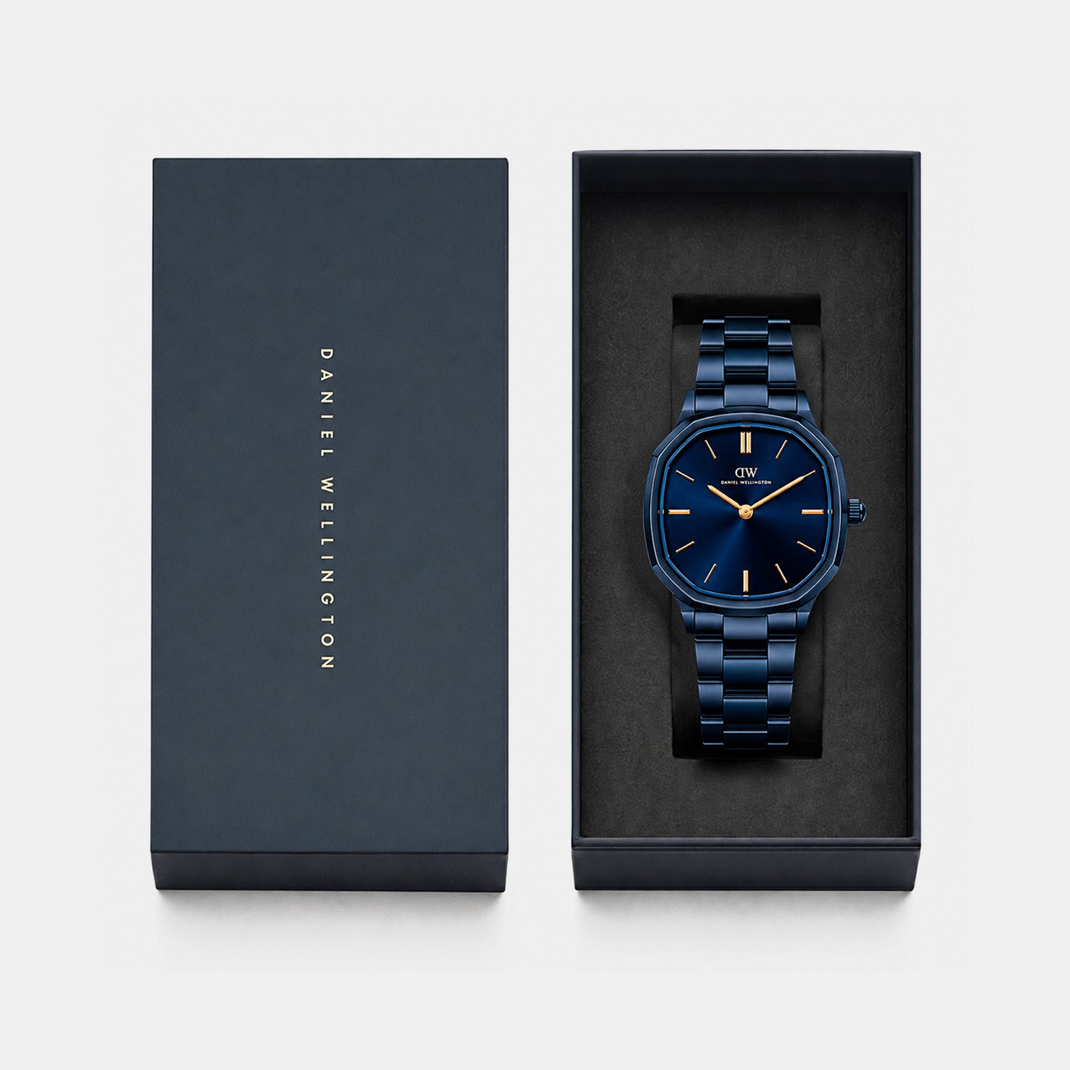 Men Quartz Blue Dial Analog Stainless Steel Watch DW0DG2501