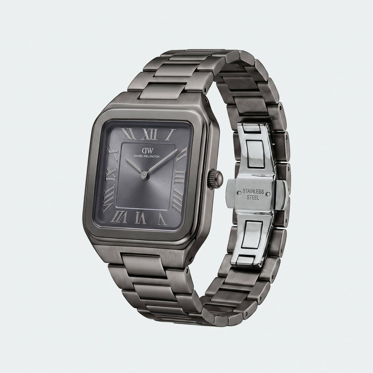 Men Quartz Grey Dial Analog Stainless Steel Watch DW0DG2601