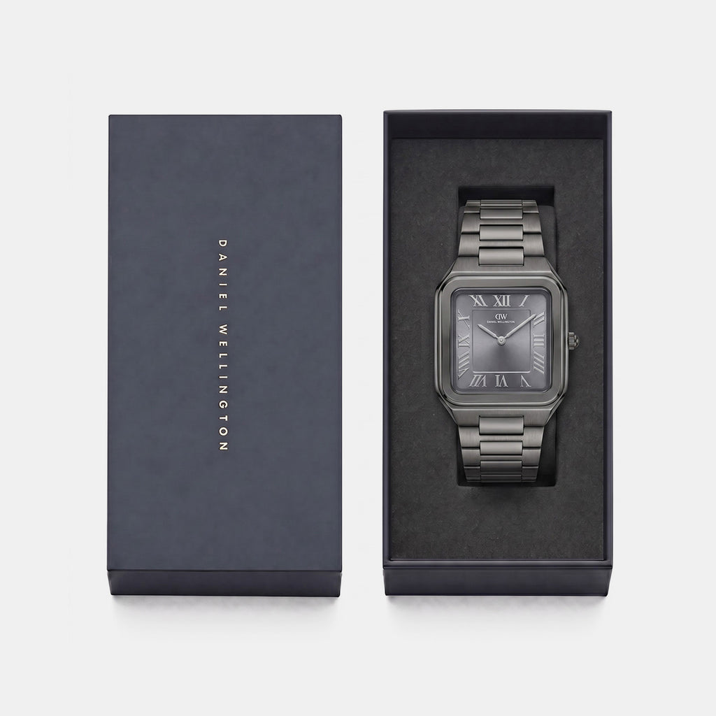 Men Quartz Grey Dial Analog Stainless Steel Watch DW0DG2601