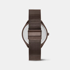 Men Quartz Brown Dial Analog Stainless Steel Watch DW0DG2700