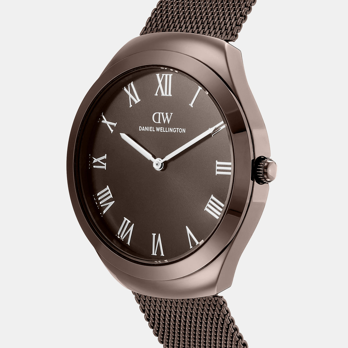 Men Quartz Brown Dial Analog Stainless Steel Watch DW0DG2700