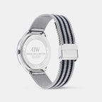 Men Quartz Blue Dial Analog Stainless Steel Watch DW0DG2701