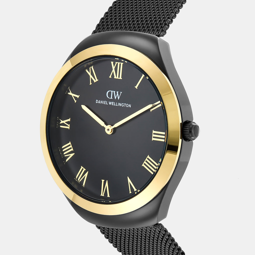 Men Quartz Black Dial Analog Stainless Steel Watch DW0DG2702