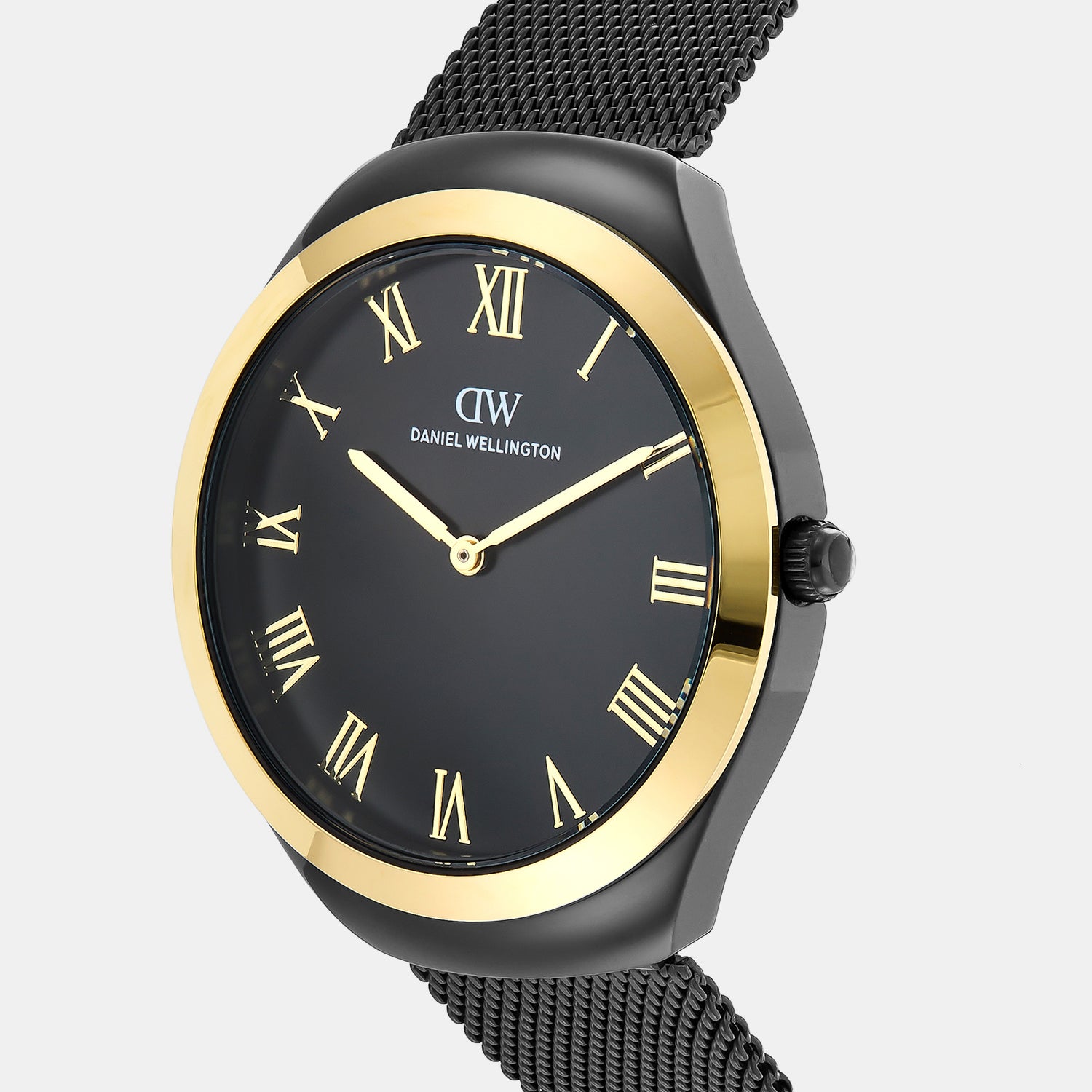 Men Quartz Black Dial Analog Stainless Steel Watch DW0DG2702