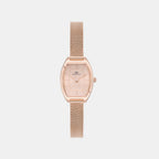 Women Quartz Rose Gold Dial Analog Stainless Steel Watch DW0DL2001