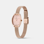Women Quartz Rose Gold Dial Analog Stainless Steel Watch DW0DL2001