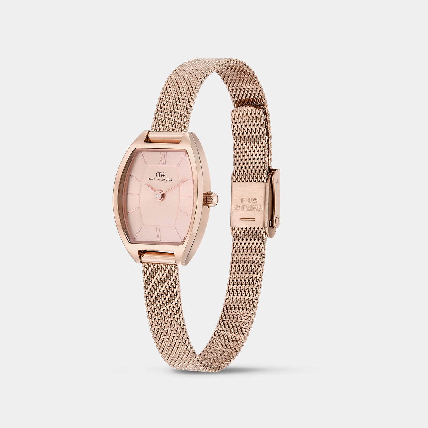 Women Quartz Rose Gold Dial Analog Stainless Steel Watch DW0DL2001