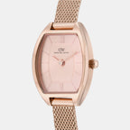 Women Quartz Rose Gold Dial Analog Stainless Steel Watch DW0DL2001