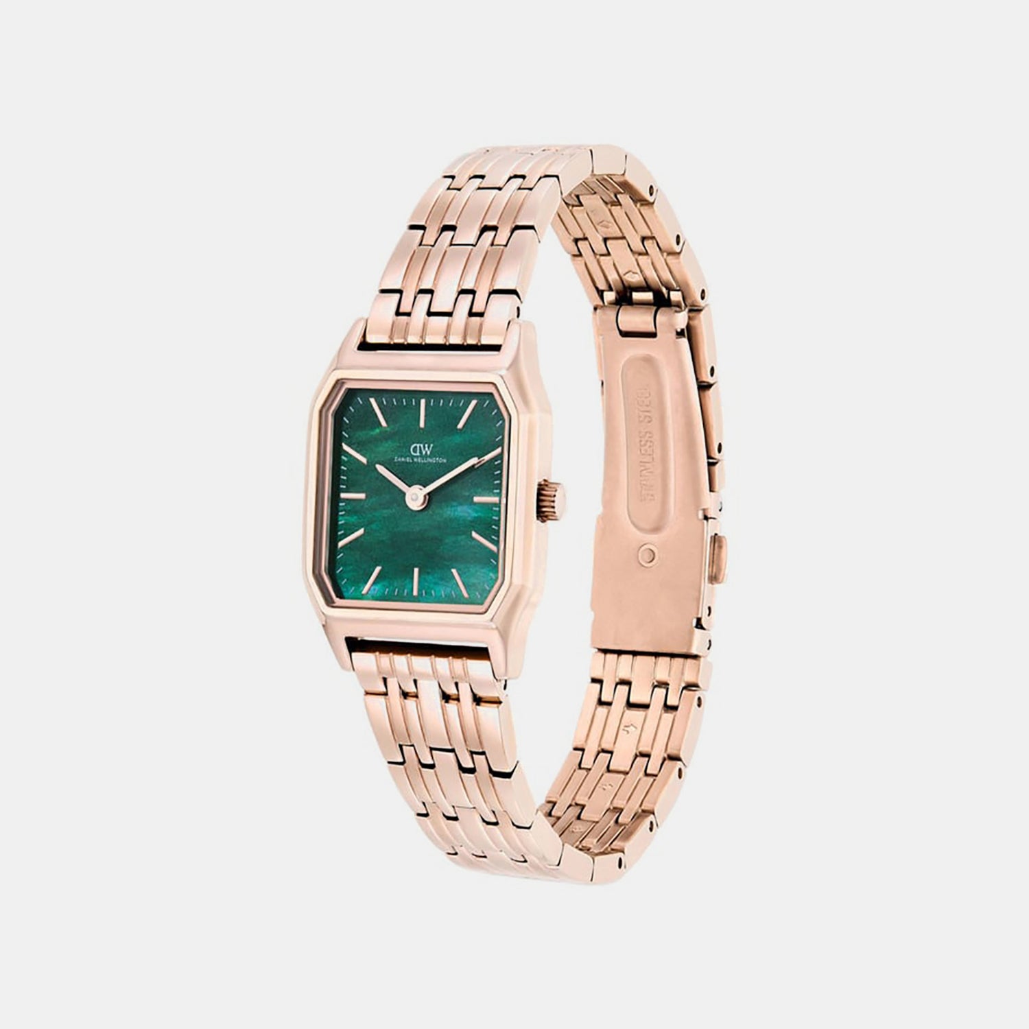 Women Quartz Green Dial Analog Stainless Steel Watch DW0DL2100